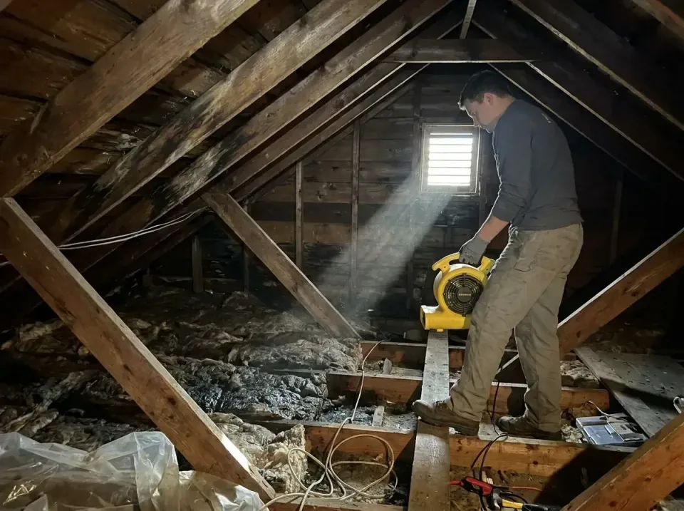 attic-water-damage-drying-proc-007 — frequently asked questions, Emergency Water Extraction & 24/7 Flood Response in Landisv…